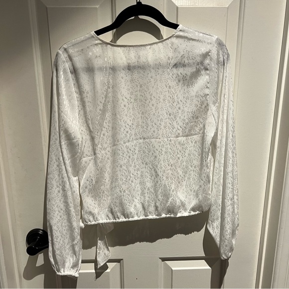 Leith Wrap Long Sleeve Blouse - Picture 2 of 4